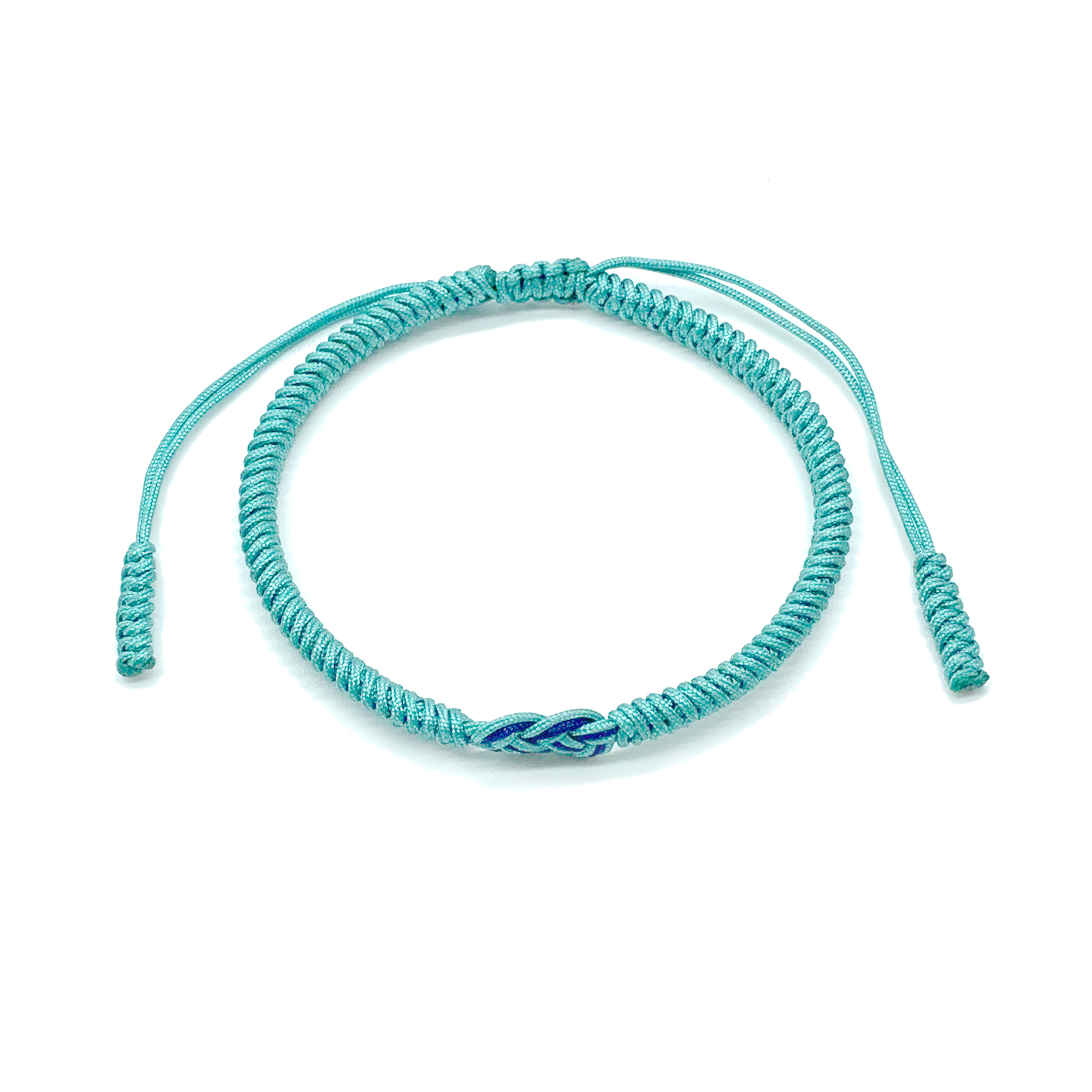 LIGHT BLUE INFINITY BRACELET